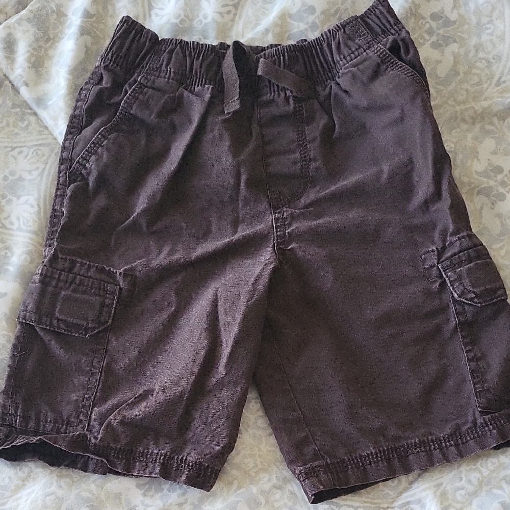 Sonoma Brown Cargo Shorts with Elastic Waistband